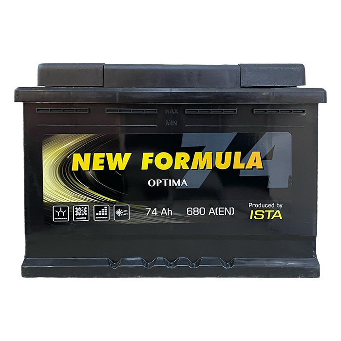 Акумулятор New Formula Optima 74Ah Ев (-/+) (680EN) (д276*ш175*в190)